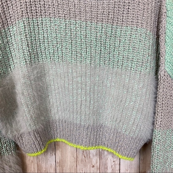 Free People Sunbrite Mock Neck Crop Sweater Size Small Women - Picture 8 of 13